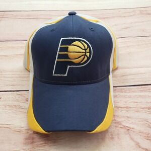 Indiana Pacers Hat Cap Strap Back Blue Yellow‎ Adjustable Mens NBA Basketball A3